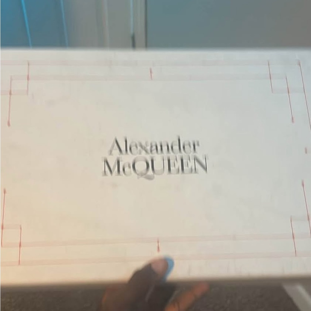 Alexander McQueen Ivory Box with Scarlet Details